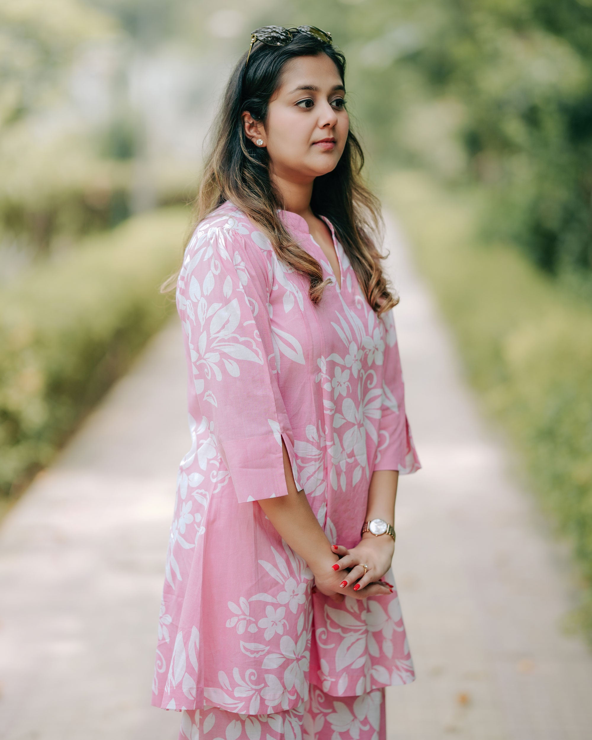 PINK PETAL COTTON CO-ORD SET