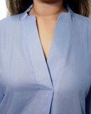 PASTEL POWDER BLUE  RAYON CO-ORD SET