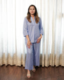 PASTEL POWDER BLUE  RAYON CO-ORD SET