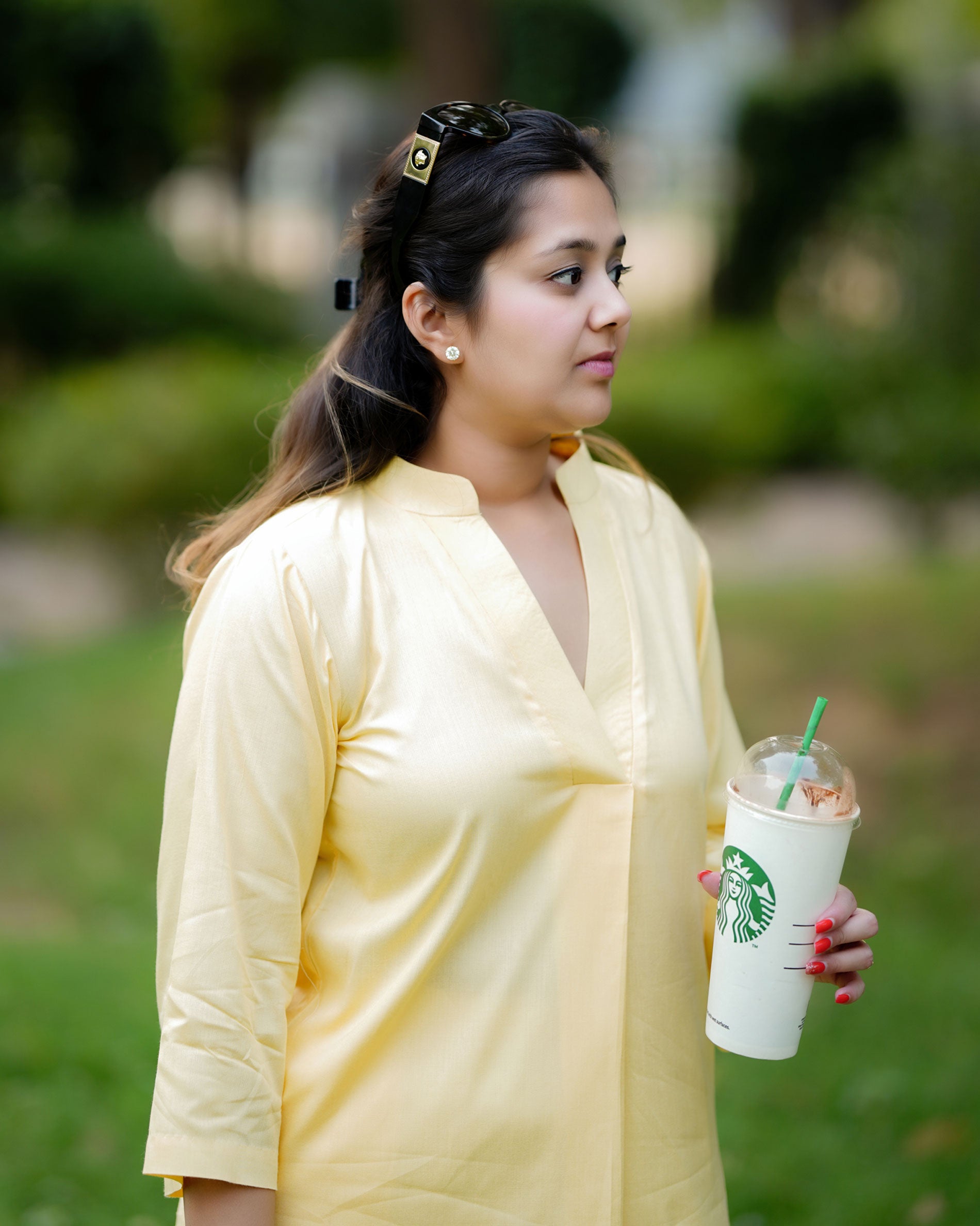 SUNSHINE YELLOW RAYON CO-ORD SET