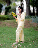 SUNSHINE YELLOW RAYON CO-ORD SET